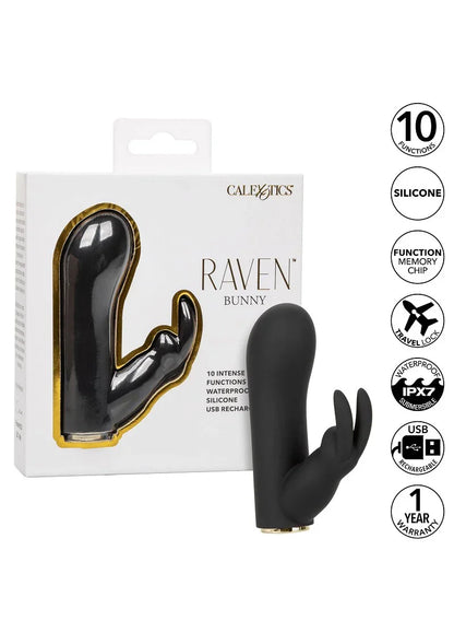 Raven Bunny vibrator by CalExotics - Happytoys Sexshop: Toys for Feeling Happy & Easy 😊 - Discreet geleverd
