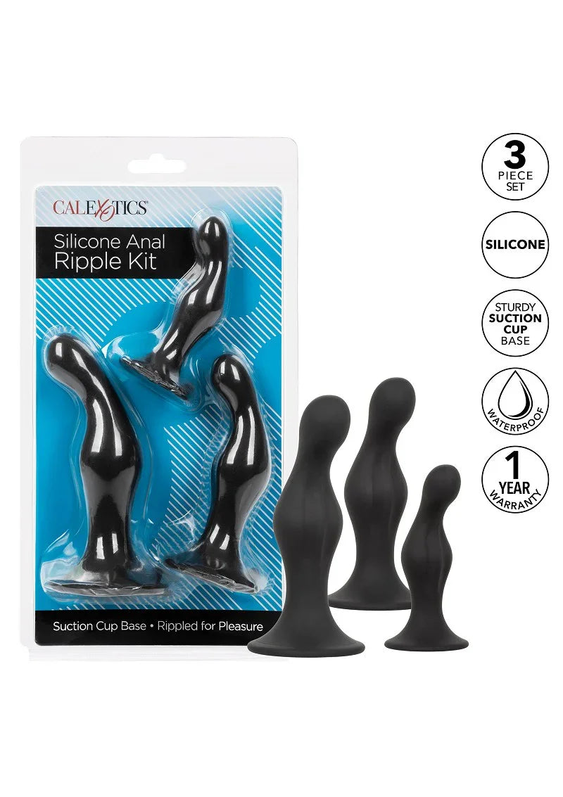 Silicone Anal Ripple Kit by CalExotics - Happytoys Sexshop: Toys for Feeling Happy & Easy 😊 - Discreet geleverd