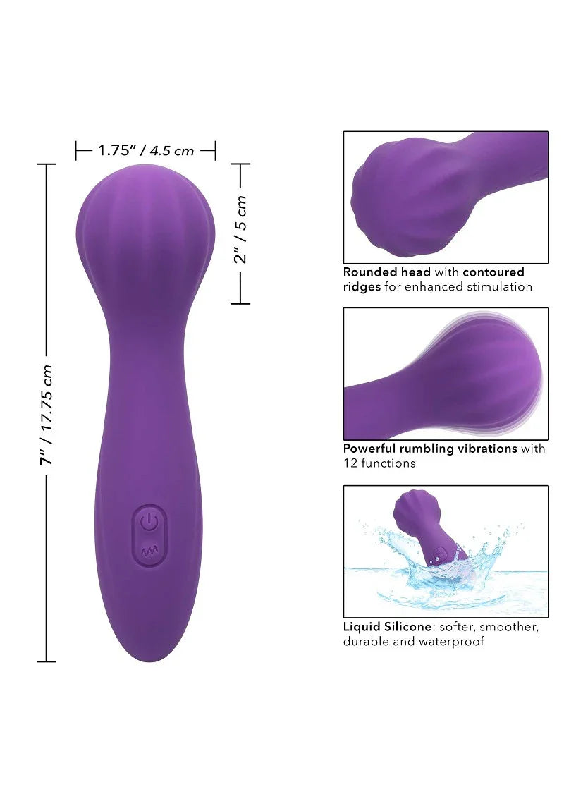 ♂ ♀ CalExotics Stella Liquid Silicone 'O” Wand - Happytoys Sexshop: Toys for Feeling Happy & Easy 😊 - Discreet geleverd