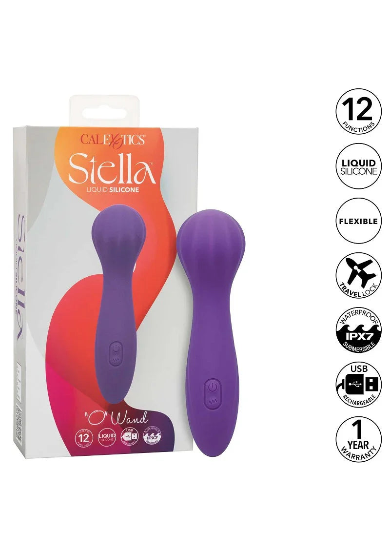 ♂ ♀ CalExotics Stella Liquid Silicone 'O” Wand - Happytoys Sexshop: Toys for Feeling Happy & Easy 😊 - Discreet geleverd