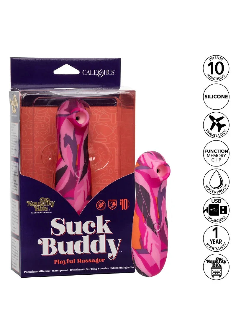 ♀ CalExotics Naughty Bits Suck Buddy Playful Massager - Happytoys Sexshop: Toys for Feeling Happy & Easy 😊 - Discreet geleverd