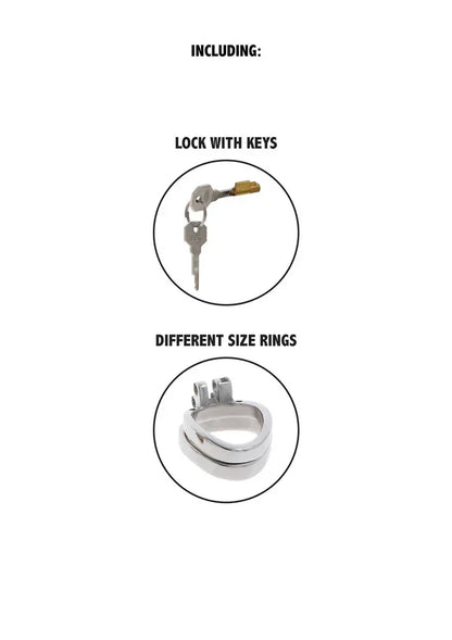 Chastity Cock Cage Metal by Hidden Desire - Happytoys Sexshop: Toys for Feeling Happy & Easy 😊 - Discreet geleverd