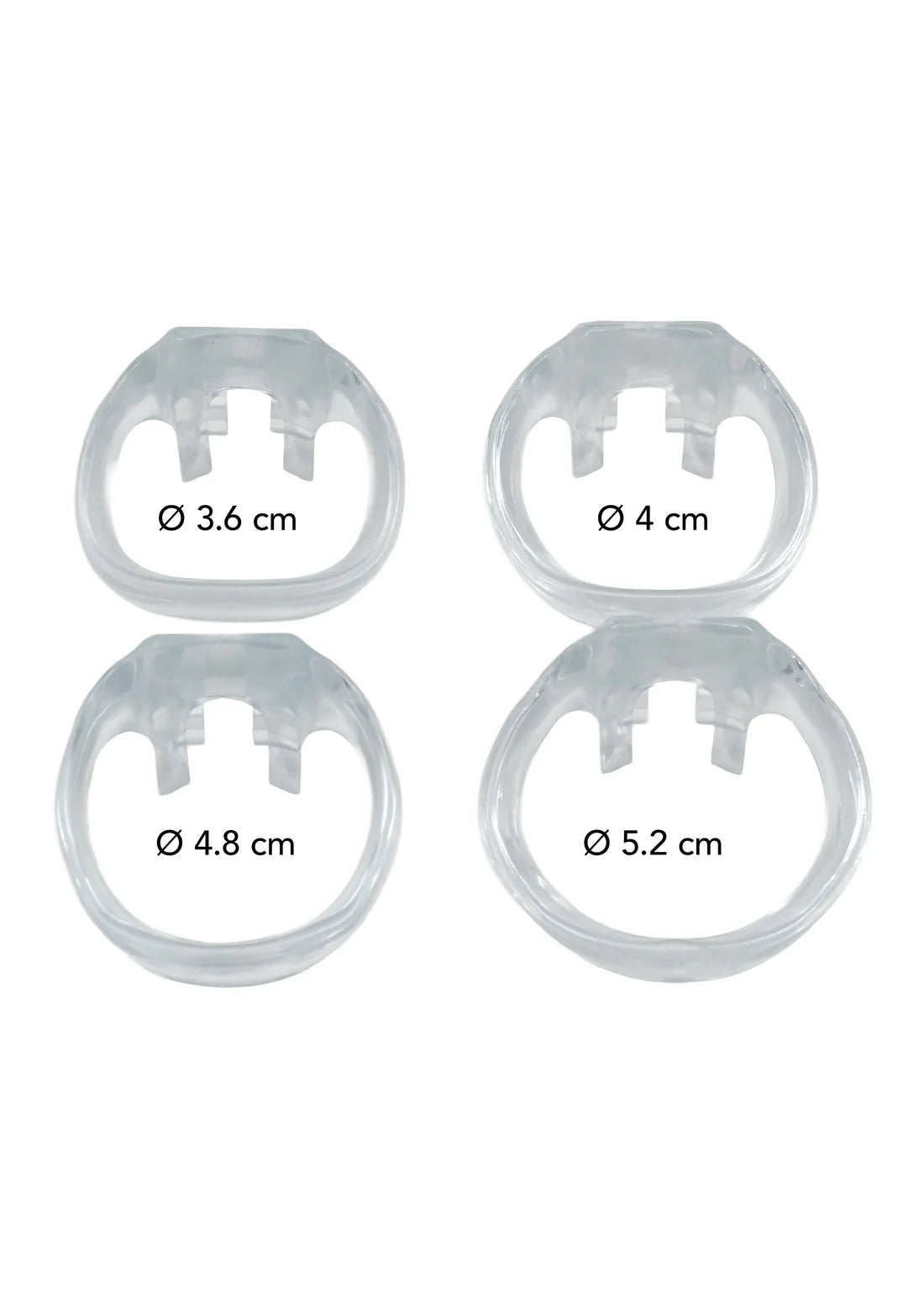 Clear Control Cock Cage Regular by Hidden Desire