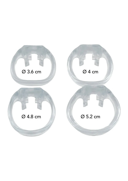 Clear Control Cock Cage Regular by Hidden Desire