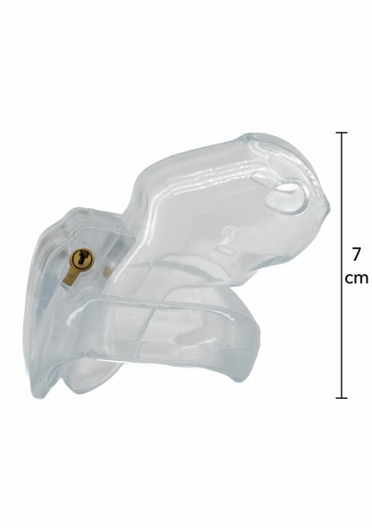 Clear Control Cock Cage Short by Hidden Desire