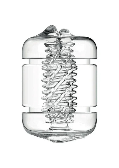 Clear Shot Double Masturbator by Private - Happytoys Sexshop: Toys for Feeling Happy & Easy 😊 - Discreet geleverd
