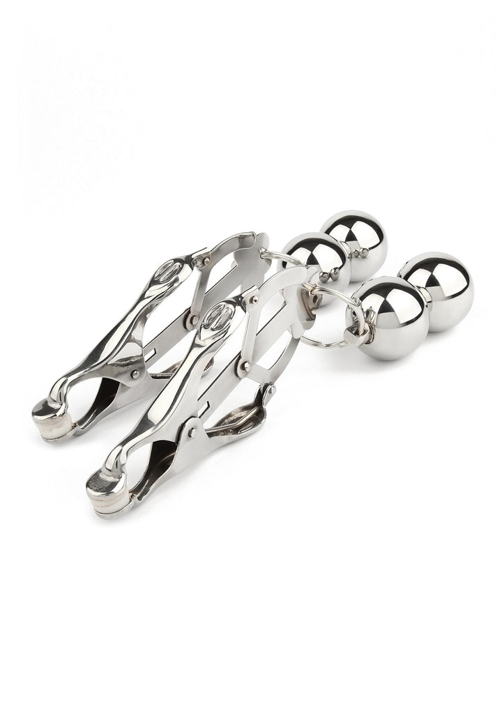Clover_Nipple_Clamps_Weight_by_Mr._Steel | bestel discreet online bij Happytoys, de erotische webshop geleid door een vrouw.