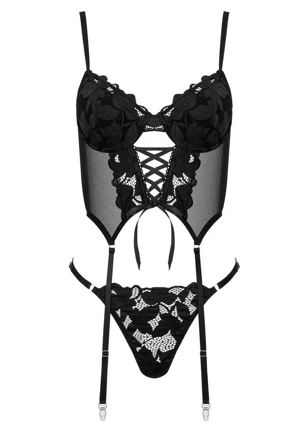 Corset And Thong CO103 L/XL by Kotek - Happytoys Sexshop: Toys for Feeling Happy & Easy 😊 - Discreet geleverd