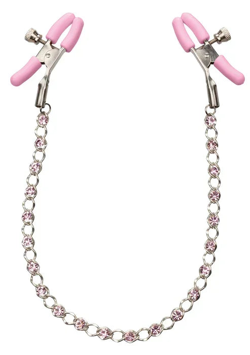 Crystal Chain Nipple Clamps by CalExotics