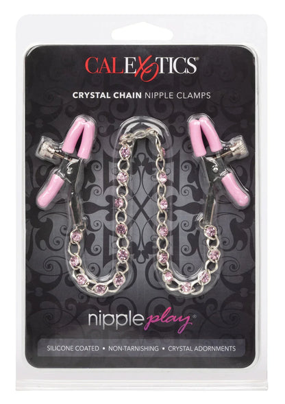 Crystal Chain Nipple Clamps by CalExotics