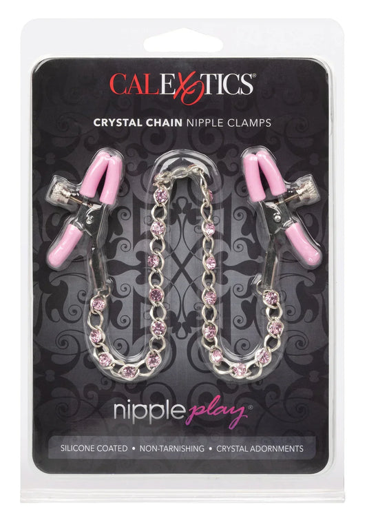 Crystal Chain Nipple Clamps by CalExotics