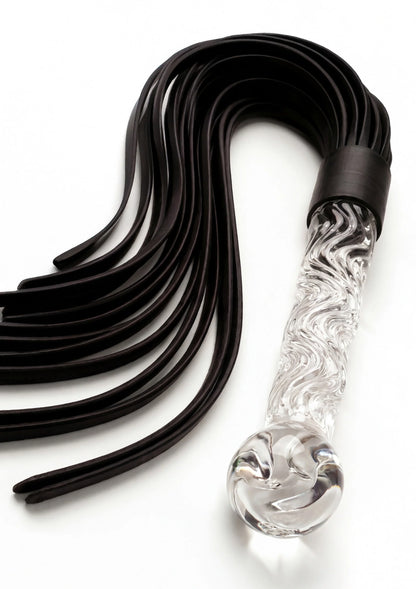 Beste vandaag nog: Crystal Leather Whip ToyJoy Glass Worxx - bij Happytoys Sexshop: online sex shop for Feeling Happy & Easy 😊 - Default Title - 10624 - CLEAR