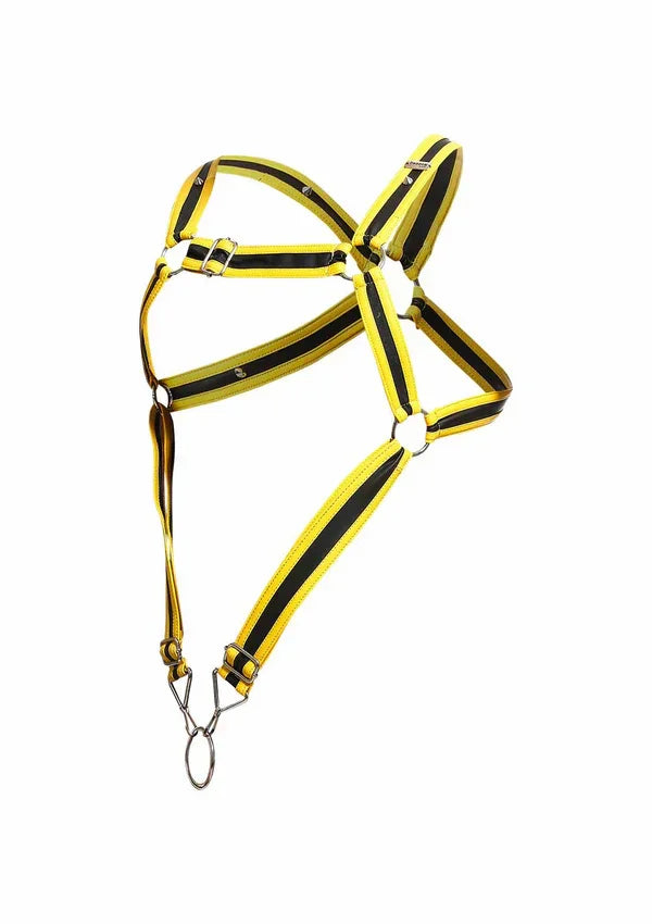 DNGEON Cross Cockring Harness by MOB - Happytoys Sexshop: Toys for Feeling Happy & Easy 😊 - Discreet geleverd