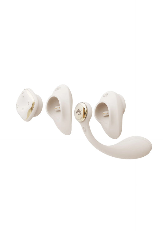 Beste vandaag nog: Deya Wearable Panty Vibrator by Zalo - bij Happytoys Sexshop: online sex shop for Feeling Happy & Easy 😊 - Default Title - 25515 - WHITE
