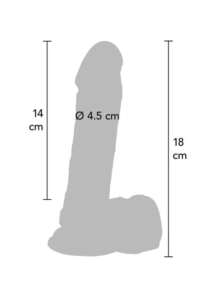 Dildo PVC 18 cm Skin ToyJoy - Happytoys Sexshop: Toys for Feeling Happy & Easy 😊 - Discreet geleverd