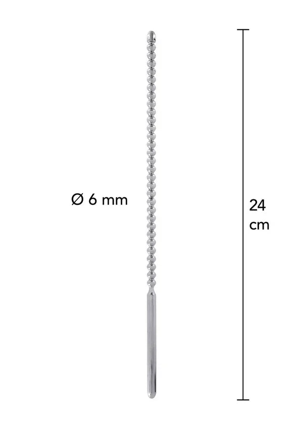 Dip Stick Ribbed 6 mm by Steel Power Tools - Happytoys Sexshop: Toys for Feeling Happy & Easy 😊 - Discreet geleverd