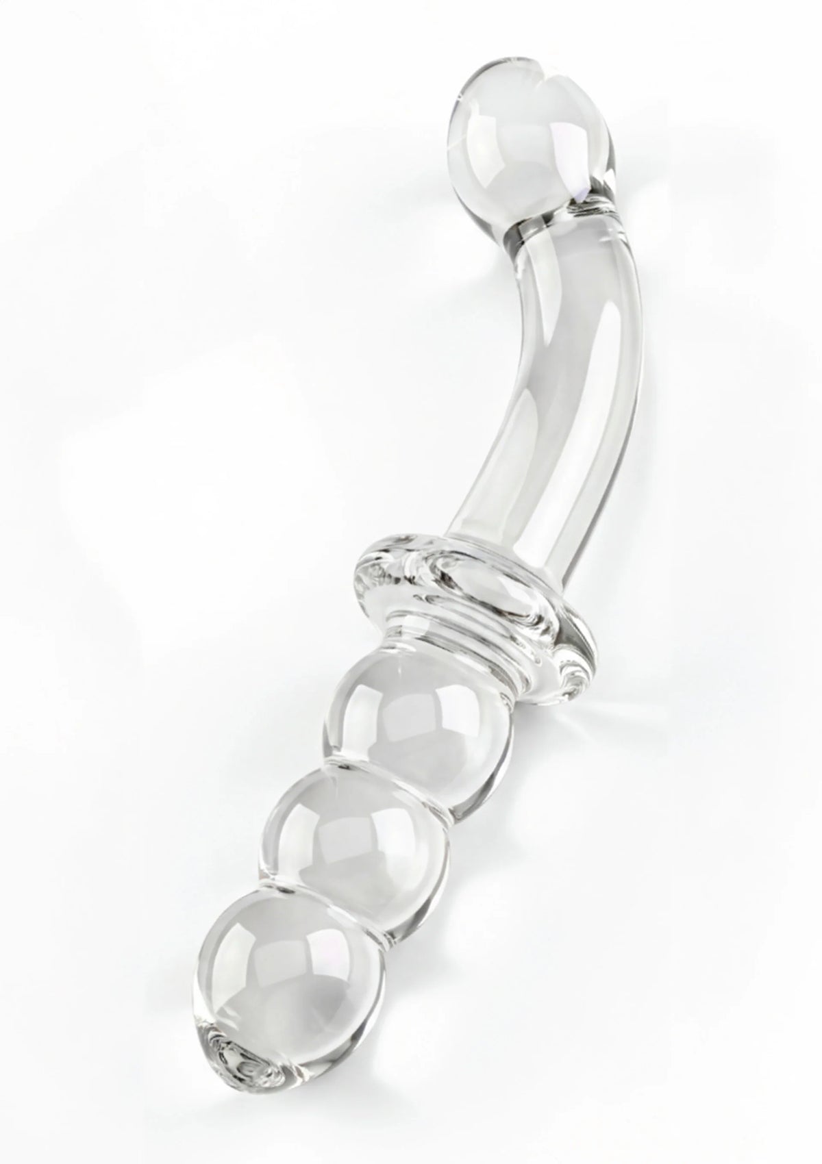 Dual-Ended Anal & G-spot Dildo byToyJoy Glass Worxx