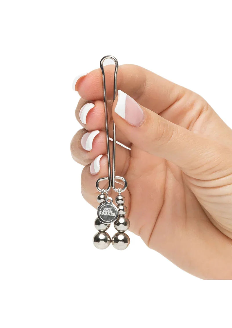 Just Sensation Beaded Clitoral Clamp Fifty Shades Darker - Happytoys Sexshop: Toys for Feeling Happy & Easy 😊 - Discreet geleverd