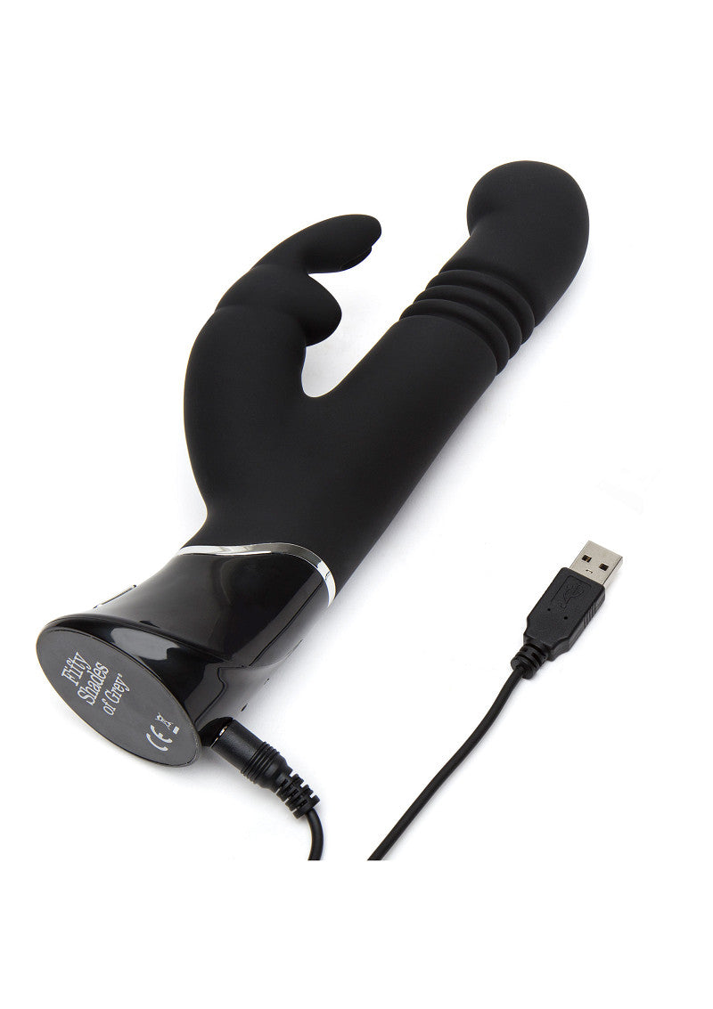 Greedy Girl Rechargeable Thrusting G-Spot Rabbit Vibrator by Fifty Shades of Grey