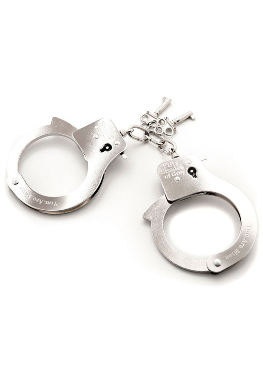 You Are Mine Metal Handcuffs Fifty Shades of Grey