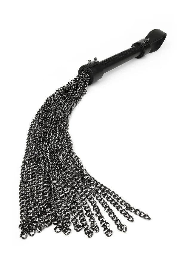 Genuine Leather Chain Whip by Hidden Desire