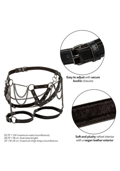 Harness With Chains Plus by CalExotics - Happytoys Sexshop: online sex shop for Feeling Happy & Easy 😊 - Discreet geleverd