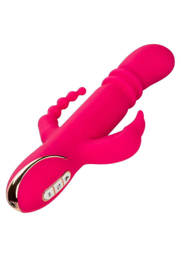 Heated Silicone Triple Rabbit by CalExotics