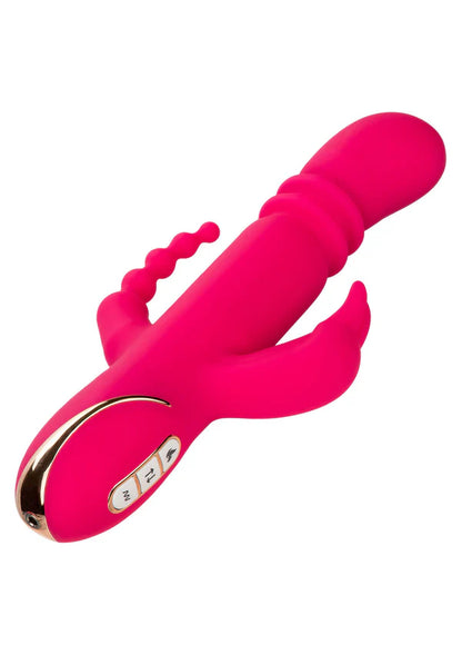 Heated Silicone Triple Rabbit by CalExotics