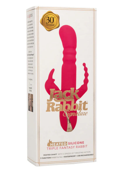 Heated Silicone Triple Rabbit by CalExotics