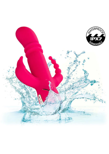 Heated Silicone Triple Rabbit by CalExotics