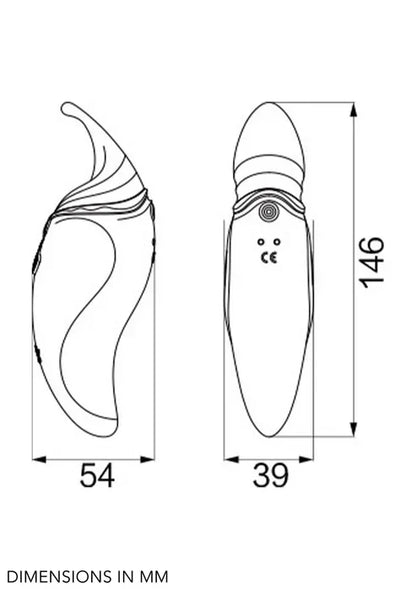 Hero Pulse Wave Massager by Zalo - Happytoys Sexshop: online sex shop for Feeling Happy & Easy 😊 - Discreet geleverd