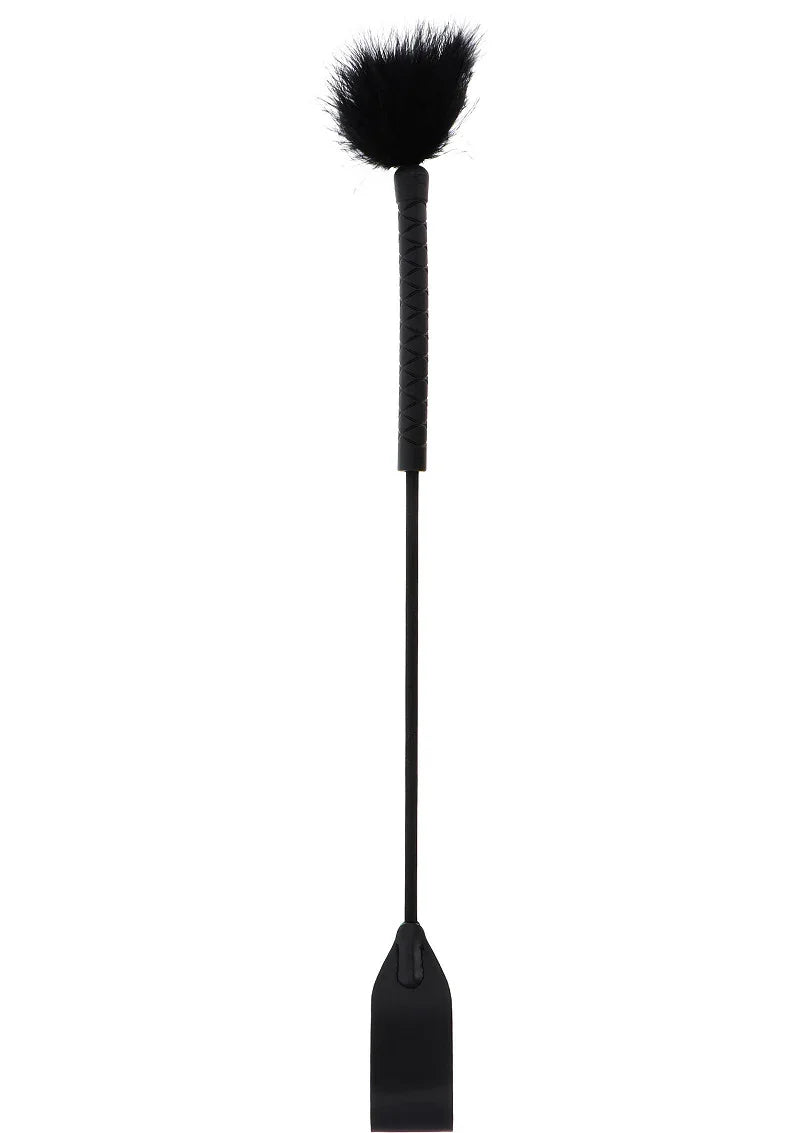 Hidden Desire Extreme Crop Whip & Feather Tickler - Happytoys Sexshop: Toys for Feeling Happy & Easy 😊 - Discreet geleverd