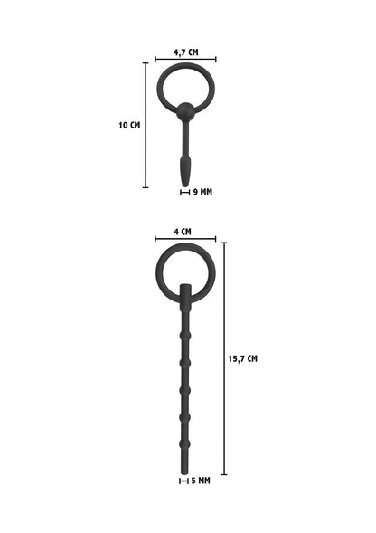 ♂ Hidden Desire Extreme Penis Plug Set Large 2 pcs - Happytoys Sexshop: Toys for Feeling Happy & Easy 😊 - Discreet geleverd