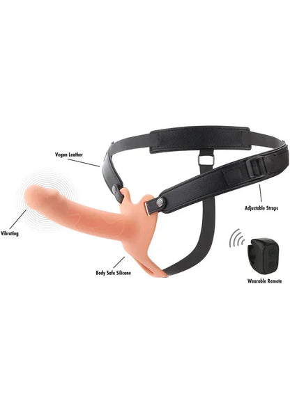 Hollow Penis Strapon Vibrating 16cm Black by Hidden Desire - Happytoys Sexshop: Toys for Feeling Happy & Easy 😊 - Discreet geleverd