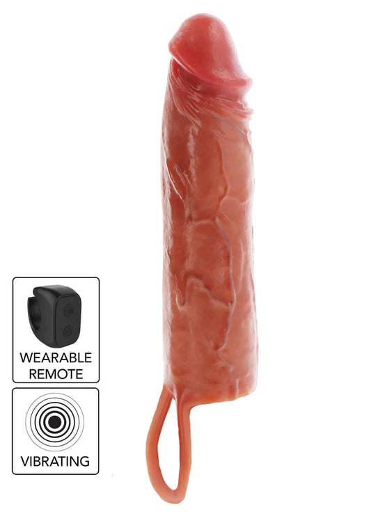 Hydrated Skin Penis Silicone Sleeve Vibrating 20 cm by ToyJoy
