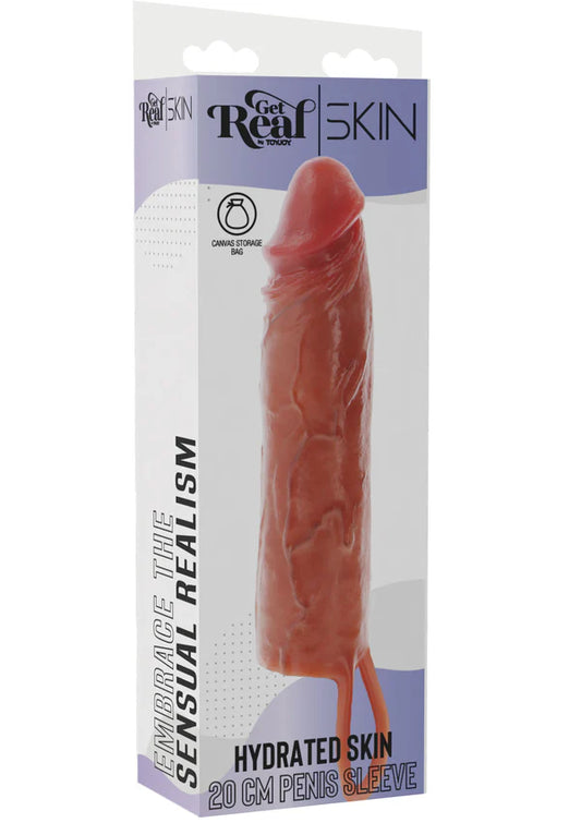 Hydrated Skin Penis Sleeve Silicone 20 cm