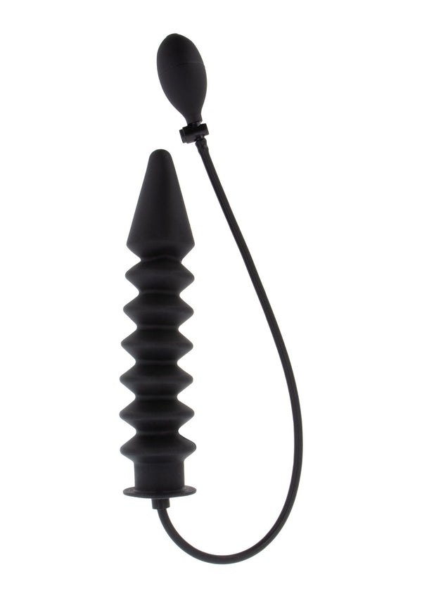 Inflatable_Ribbed_Plug_Expert_Buttplug_by_Hidden_Desire_Extreme | bestel discreet online bij Happytoys, de erotische webshop geleid door een vrouw.
