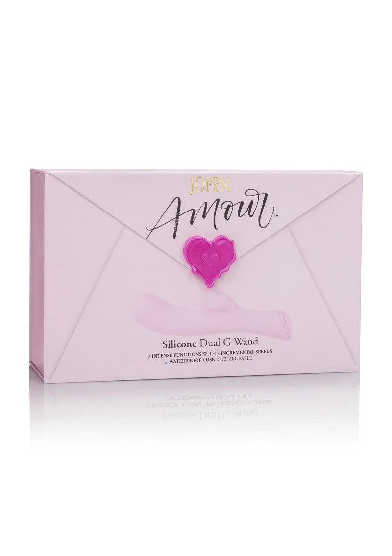 Amour Silicone Dual G Wand Dubbele Vibrator by Jopen - Happytoys Sexshop: Toys for Feeling Happy & Easy 😊 - Discreet geleverd