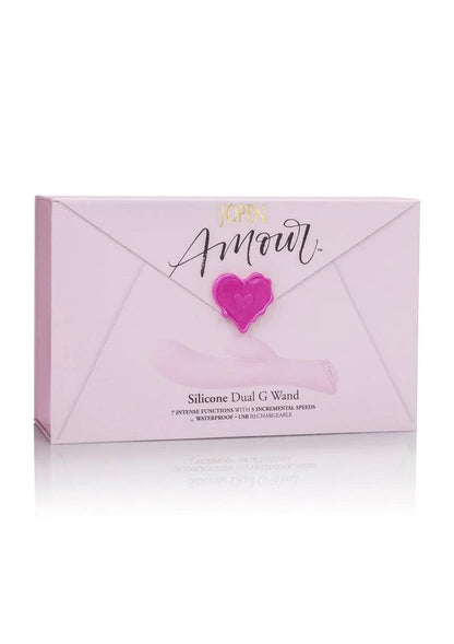 Amour Silicone Dual G Wand Dubbele Vibrator by Jopen - Happytoys Sexshop: Toys for Feeling Happy & Easy 😊 - Discreet geleverd