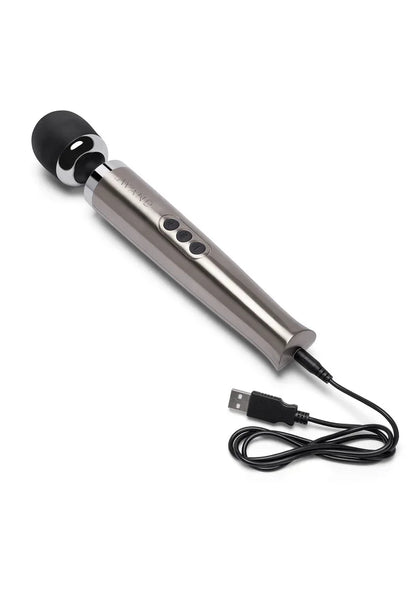 Die Cast Rechargeable Vibrating Massager (silver) by Le Wand - Happytoys Sexshop: Toys for Feeling Happy & Easy 😊 - Discreet geleverd