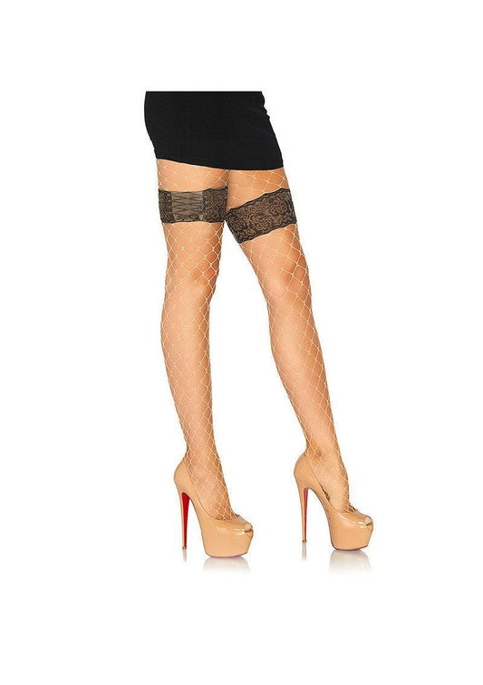 Leg Avenue Diamond net tights with floral - Happytoys Sexshop: Toys for Feeling Happy & Easy 😊 - Discreet geleverd