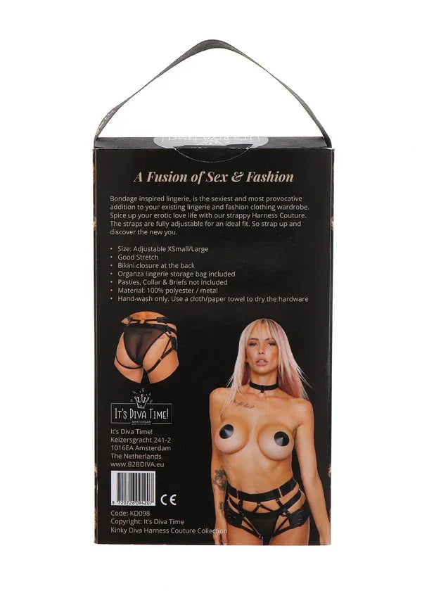 Luxury Harness Briefs by Kinky Diva - Happytoys Sexshop: Toys for Feeling Happy & Easy 😊 - Discreet geleverd