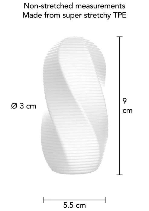 Medium Masturbator Swirl by ToyJoy - Happytoys Sexshop: Toys for Feeling Happy & Easy 😊 - Discreet geleverd