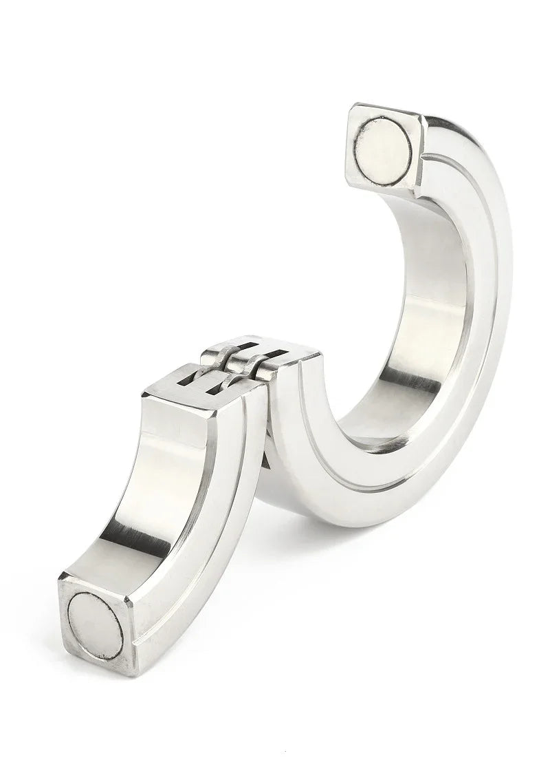 ♂ Mr. Steel Hinged Magnetic Cockring 45mm - Happytoys Sexshop: Toys for Feeling Happy & Easy 😊 - Discreet geleverd