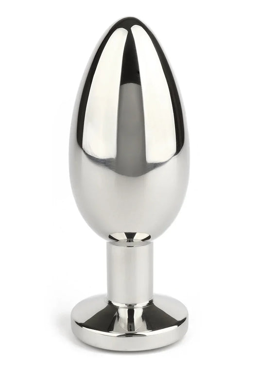 Mr. Steel Jewled Butt Plug Large (Aqua) - Happytoys Sexshop: Toys for Feeling Happy & Easy 😊 - Discreet geleverd