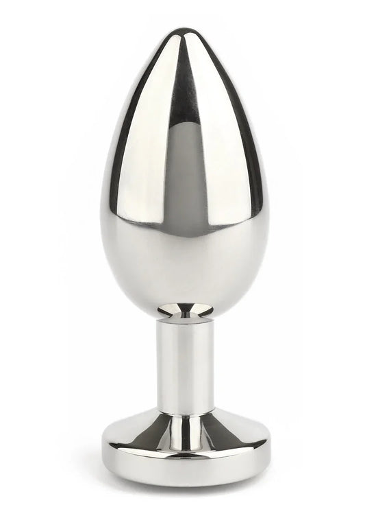 Mr. Steel Jewled Butt Plug Medium (Aqua) - Happytoys Sexshop: Toys for Feeling Happy & Easy 😊 - Discreet geleverd