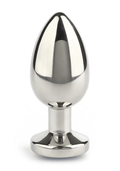 Mr. Steel Jewled Butt Plug Small (Aqua) - Happytoys Sexshop: online sex shop for Feeling Happy & Easy 😊 - Discreet geleverd