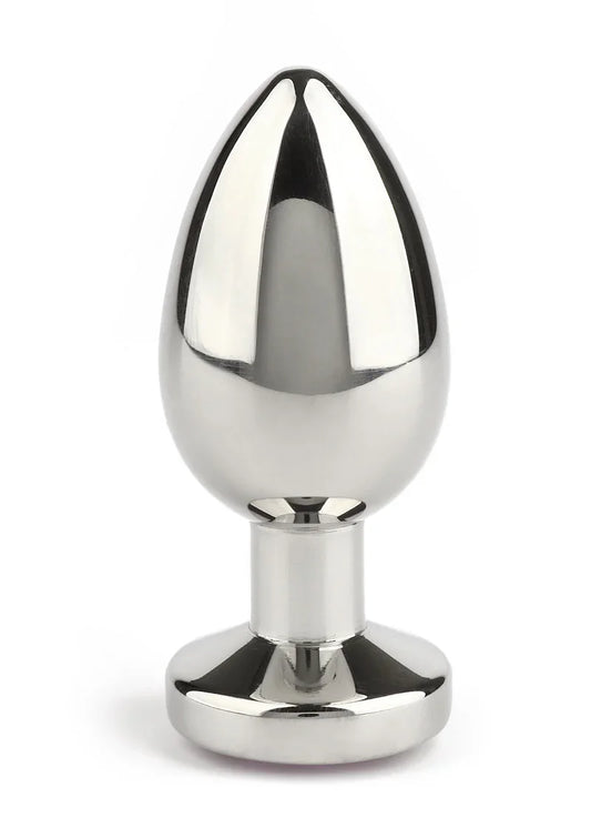 Mr. Steel Jewled Butt Plug Small (Pink) - Happytoys Sexshop: Toys for Feeling Happy & Easy 😊 - Discreet geleverd