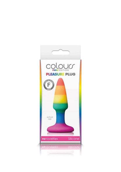 NS Novelties Colours Pride Edition Pleasure Plug Mini Butplug met zuignap - Happytoys Sexshop: Toys for Feeling Happy & Easy 😊 - Discreet geleverd