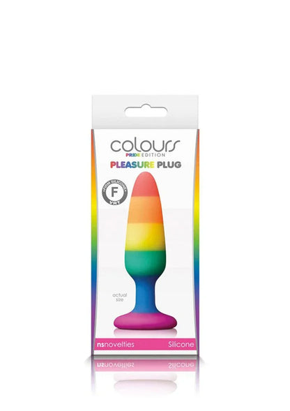 NS Novelties Colours Pride Edition Pleasure but Plug Small - Happytoys Sexshop: Toys for Feeling Happy & Easy 😊 - Discreet geleverd